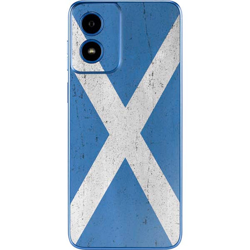 Scotland Flag Distressed Moto G Play 4G (2024) Skin